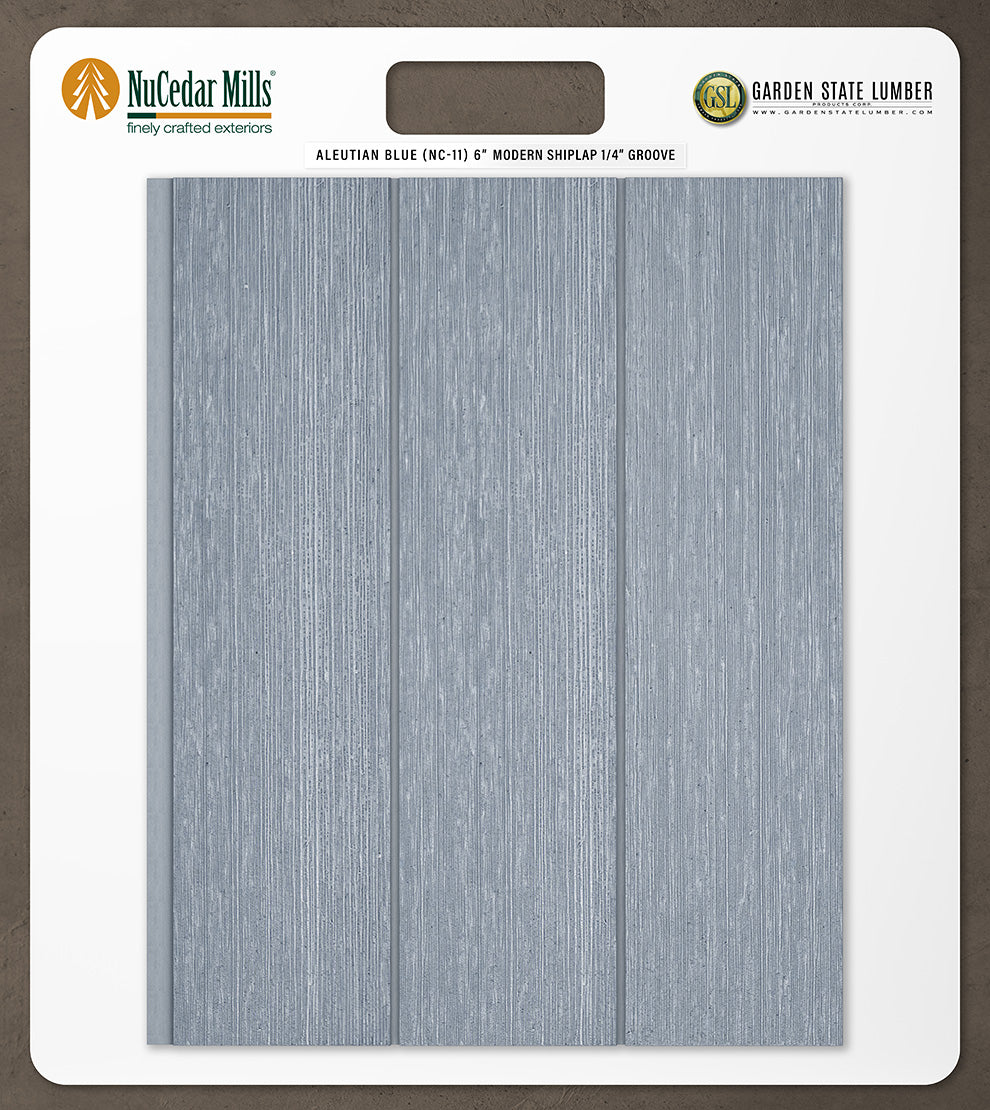 6″ RoughSawn T&G Modern Shiplap Strips - 2' x 2' Display