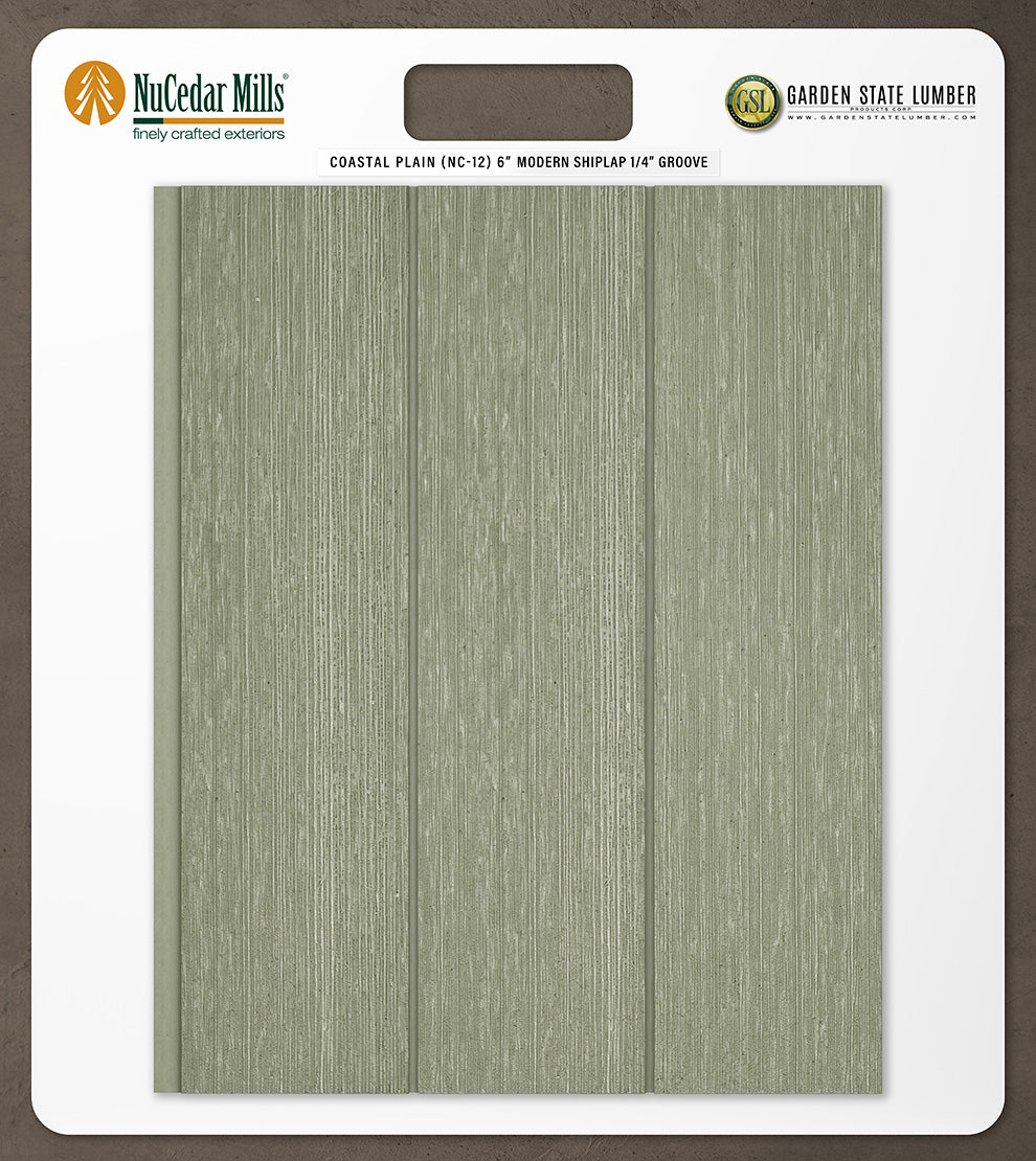 6″ RoughSawn T&G Modern Shiplap Strips - 2' x 2' Display