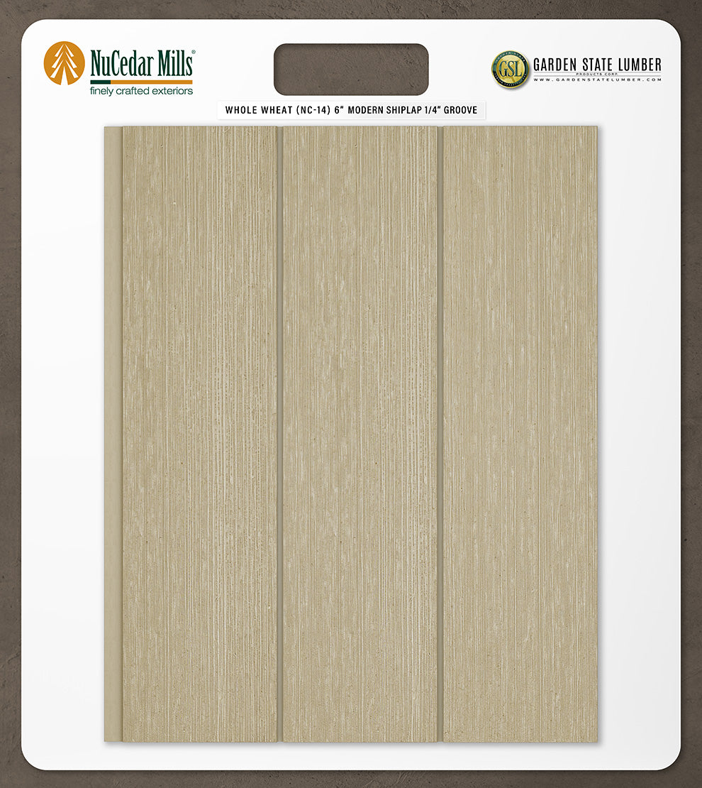 6″ RoughSawn T&G Modern Shiplap Strips - 2' x 2' Display