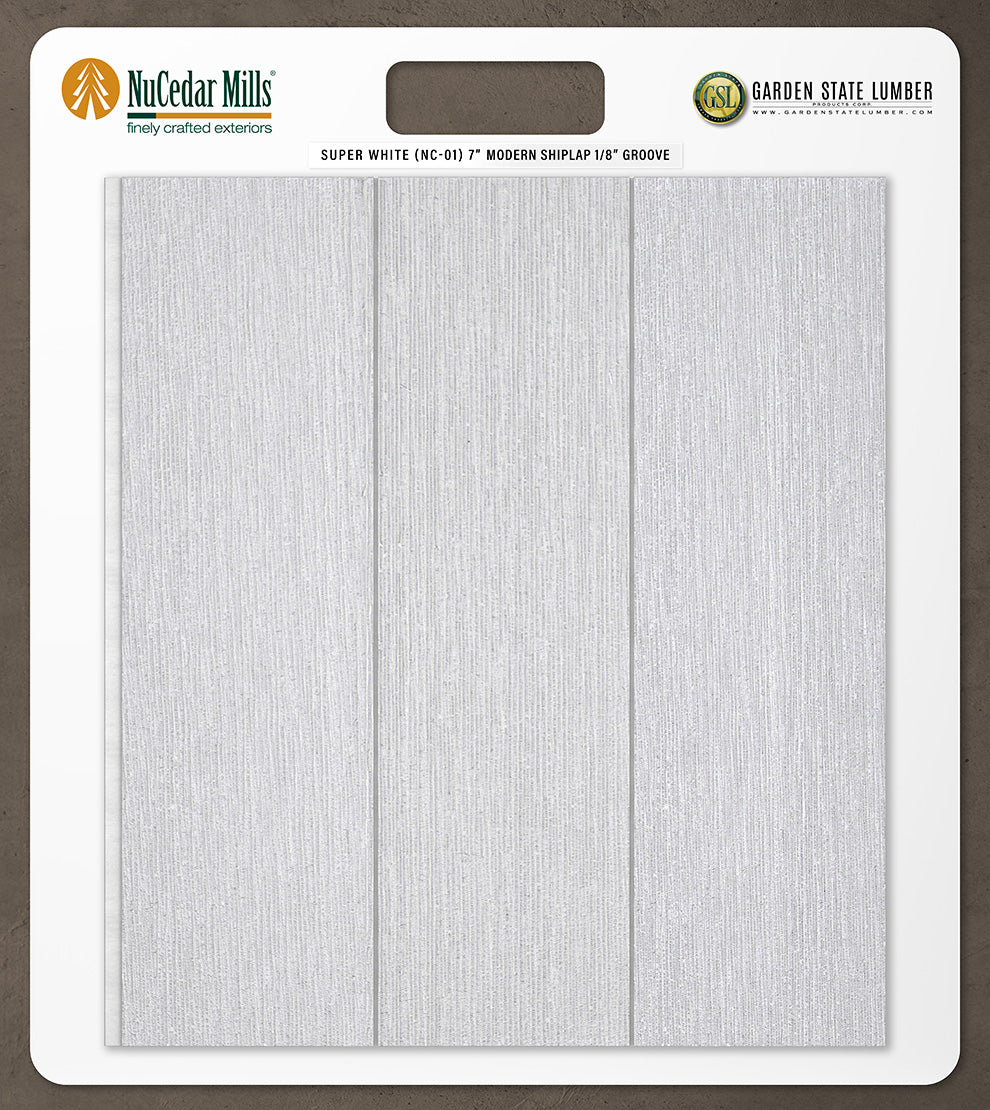 7″ RoughSawn T&G Modern Shiplap Strips - 2' x 2' Display