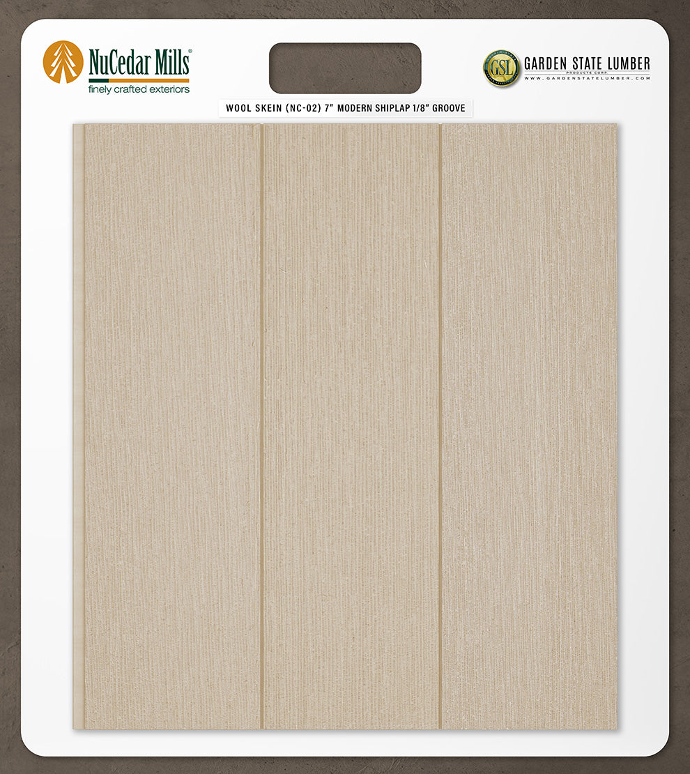 7″ RoughSawn T&G Modern Shiplap Strips - 2' x 2' Display