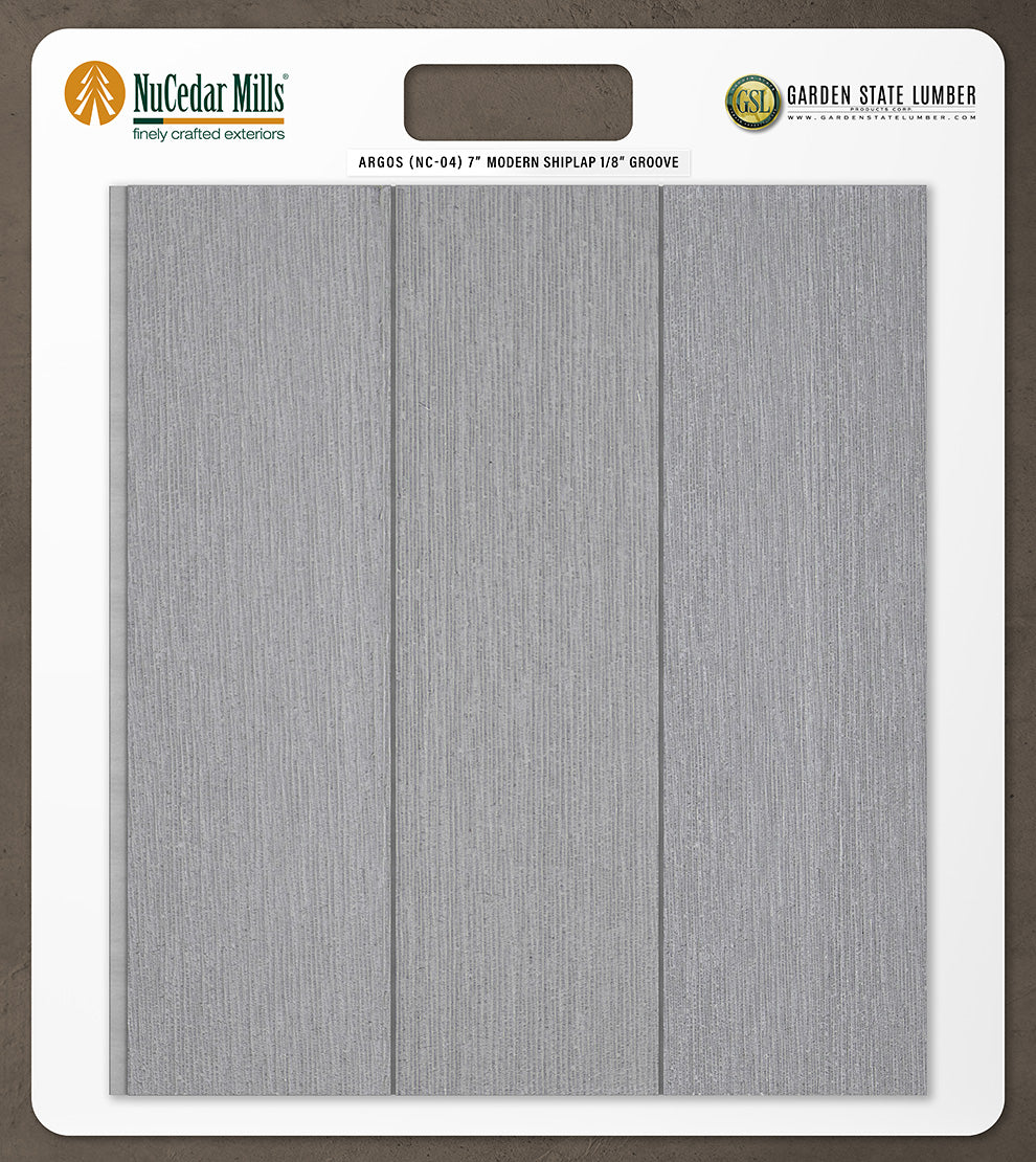 7″ RoughSawn T&G Modern Shiplap Strips - 2' x 2' Display