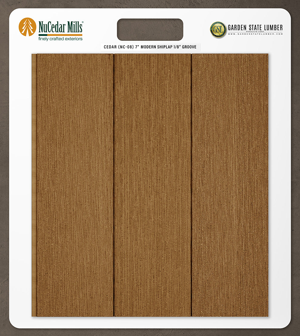 7″ RoughSawn T&G Modern Shiplap Strips - 2' x 2' Display