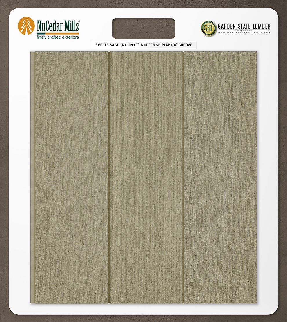 7″ RoughSawn T&G Modern Shiplap Strips - 2' x 2' Display