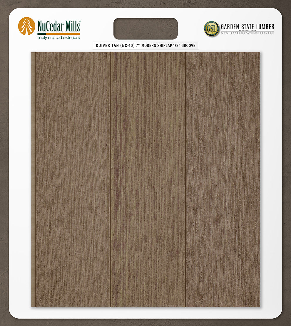 7″ RoughSawn T&G Modern Shiplap Strips - 2' x 2' Display