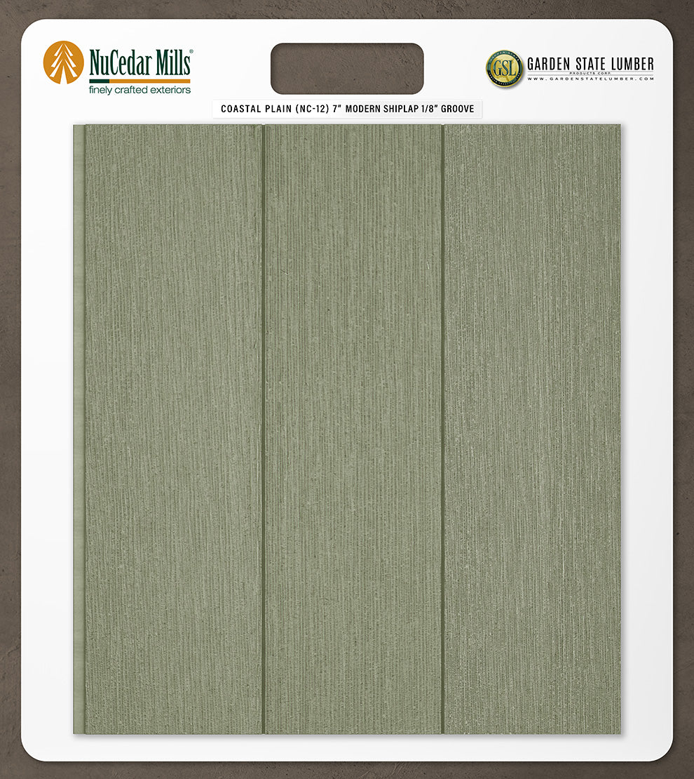 7″ RoughSawn T&G Modern Shiplap Strips - 2' x 2' Display