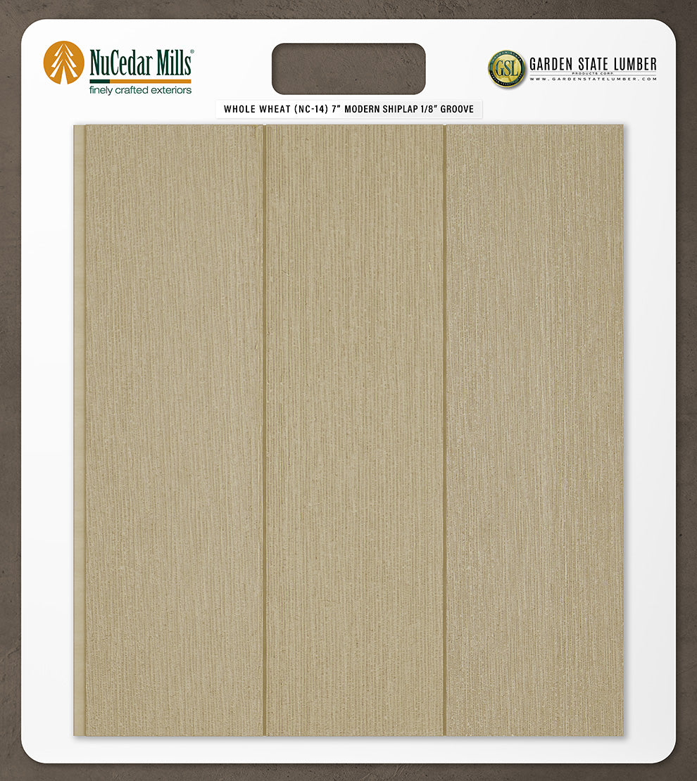 7″ RoughSawn T&G Modern Shiplap Strips - 2' x 2' Display
