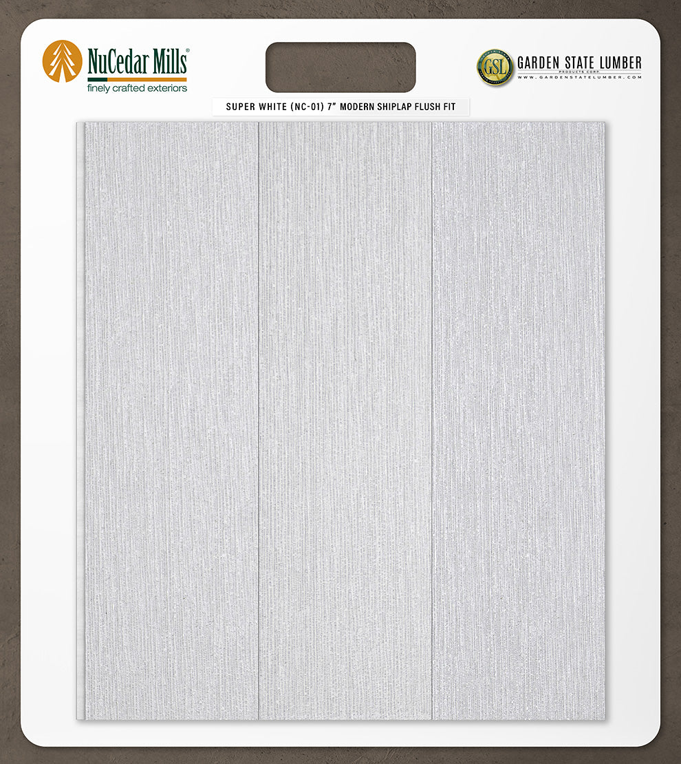 7″ RoughSawn T&G Modern Shiplap Strips - 2' x 2' Display