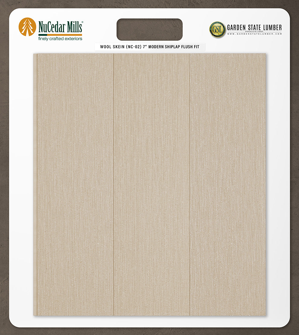 7″ RoughSawn T&G Modern Shiplap Strips - 2' x 2' Display