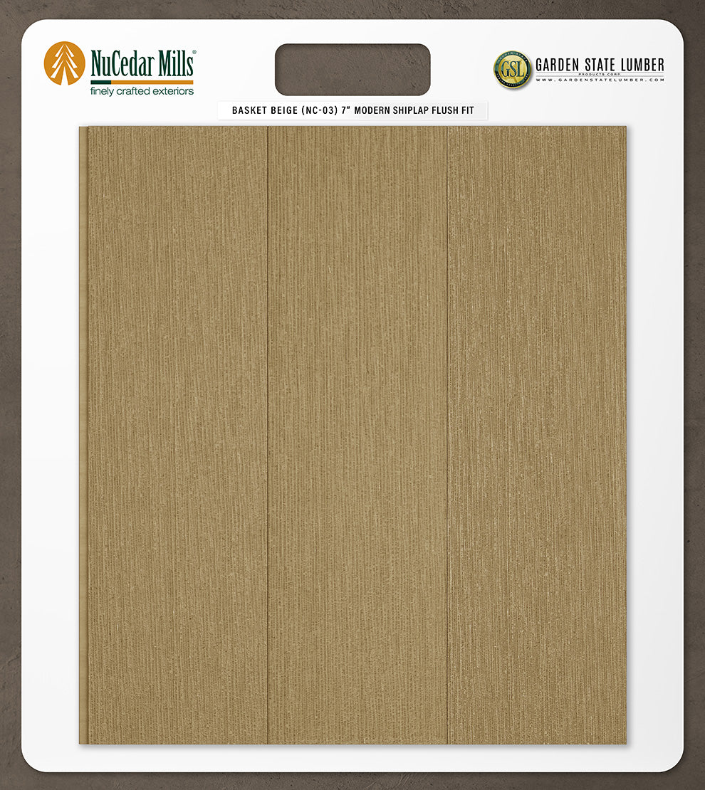 7″ RoughSawn T&G Modern Shiplap Strips - 2' x 2' Display