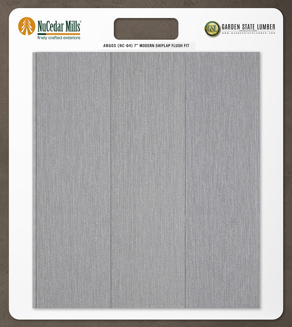 7″ RoughSawn T&G Modern Shiplap Strips - 2' x 2' Display