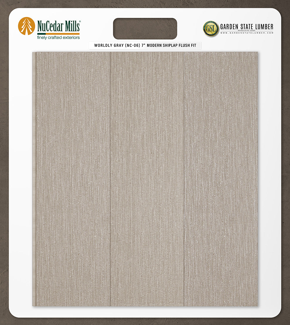 7″ RoughSawn T&G Modern Shiplap Strips - 2' x 2' Display