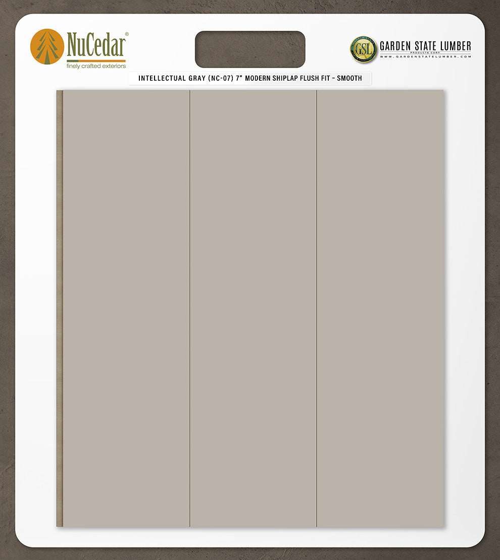 7″ Smooth T&G Modern Shiplap Strips - 2' x 2' Display