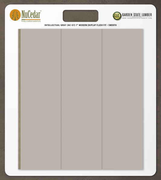 7″ Smooth T&G Modern Shiplap Strips - 2' x 2' Display