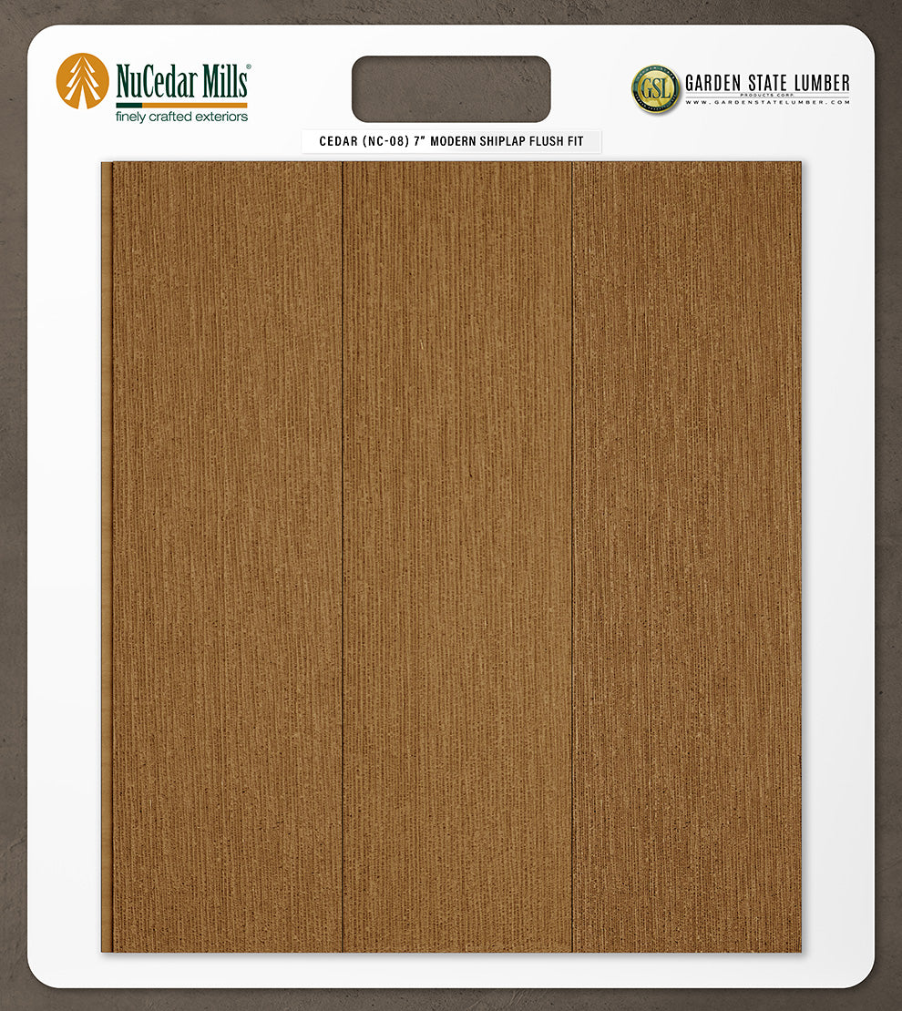 7″ RoughSawn T&G Modern Shiplap Strips - 2' x 2' Display