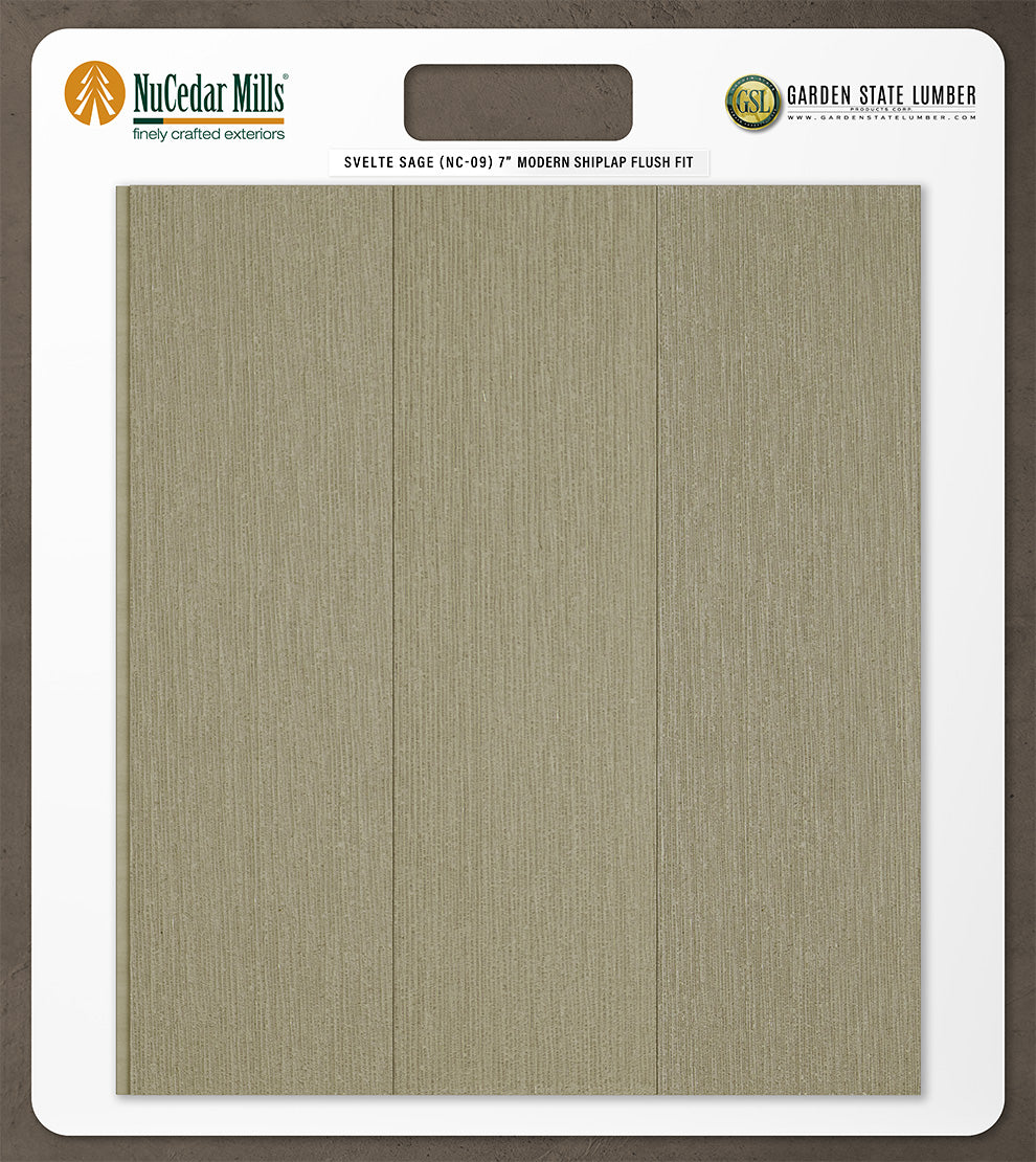 7″ RoughSawn T&G Modern Shiplap Strips - 2' x 2' Display