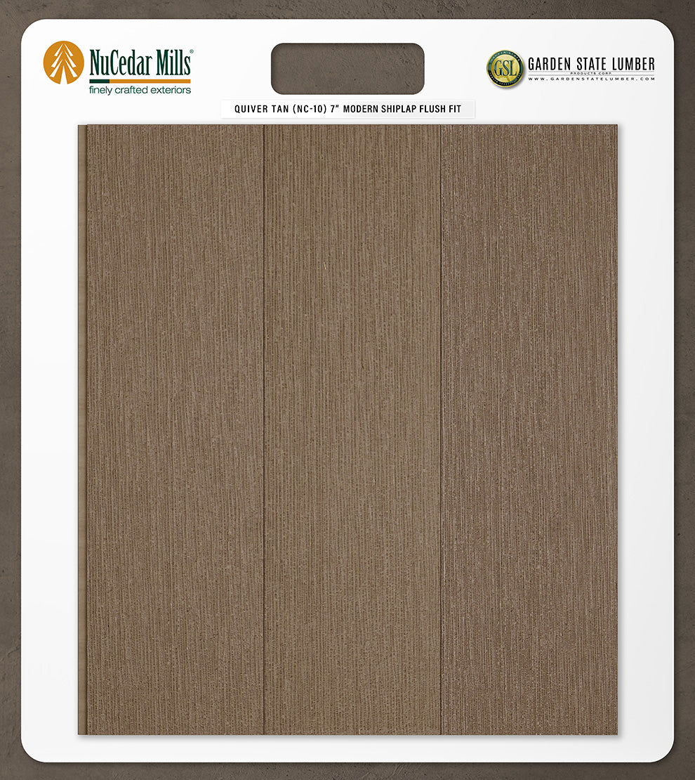 7″ RoughSawn T&G Modern Shiplap Strips - 2' x 2' Display