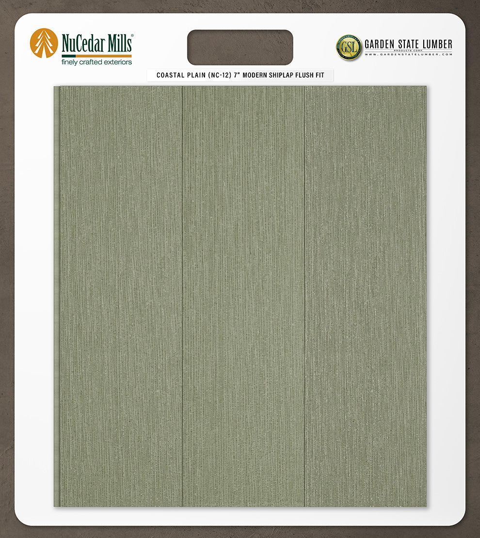7″ RoughSawn T&G Modern Shiplap Strips - 2' x 2' Display