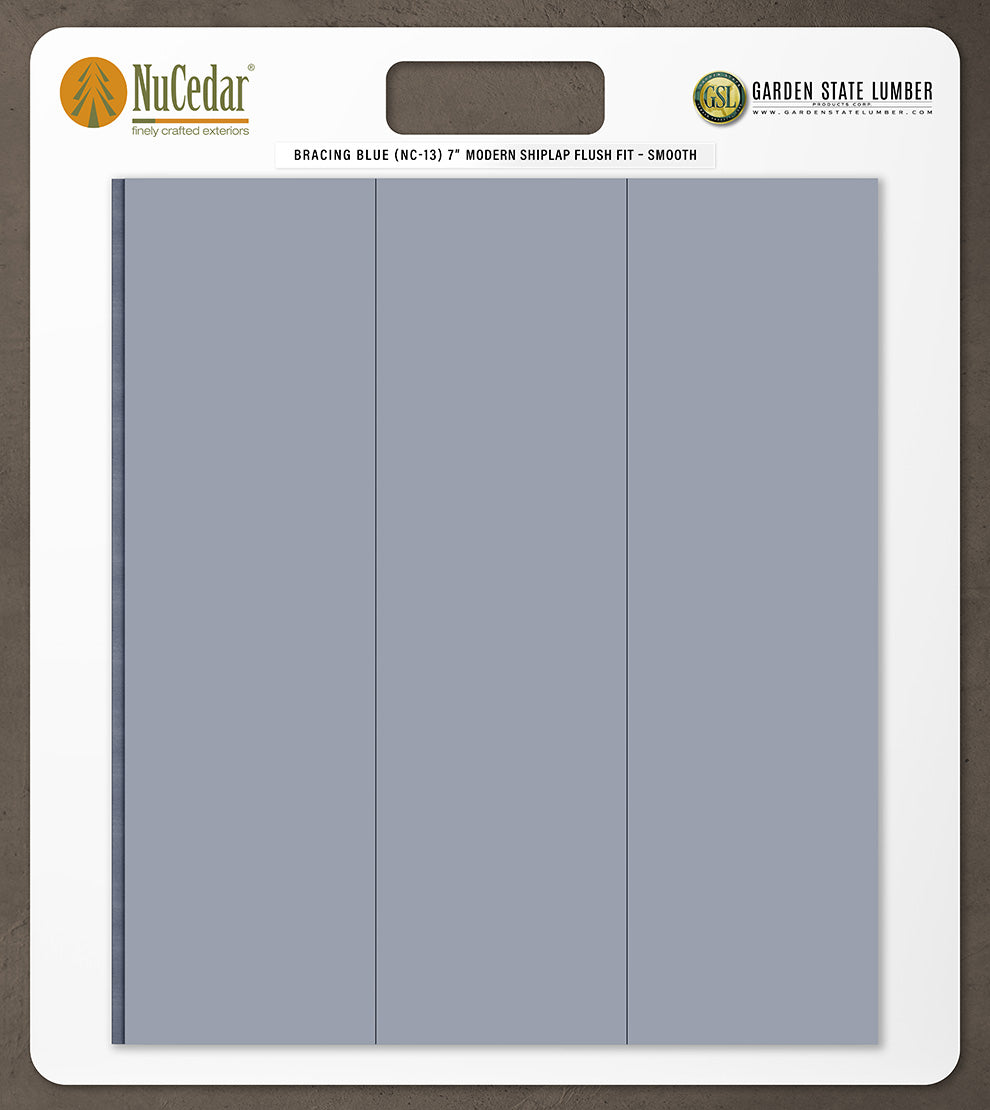 7″ Smooth T&G Modern Shiplap Strips - 2' x 2' Display