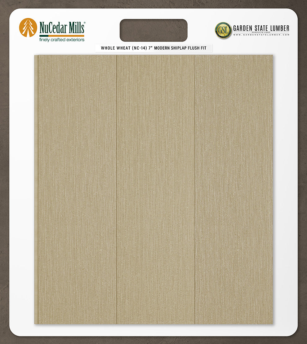 7″ RoughSawn T&G Modern Shiplap Strips - 2' x 2' Display