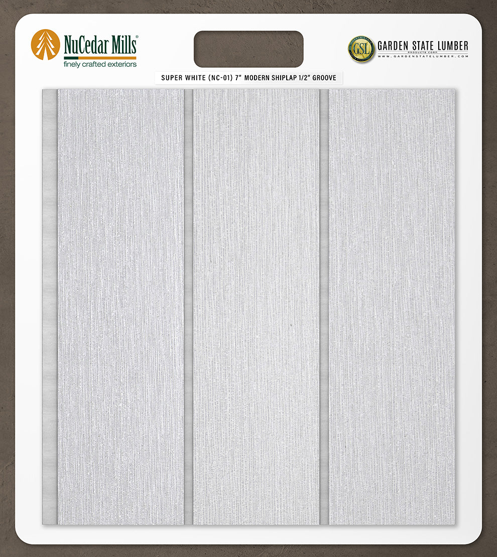7″ RoughSawn T&G Modern Shiplap Strips - 2' x 2' Display