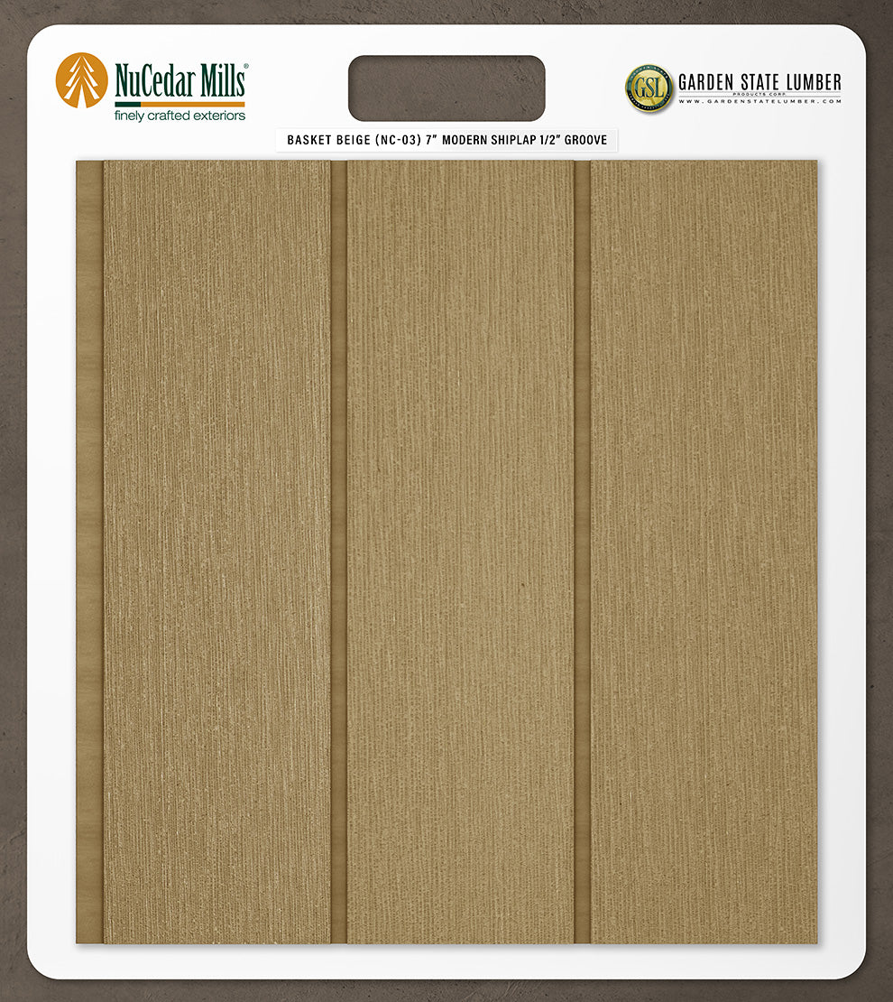 7″ RoughSawn T&G Modern Shiplap Strips - 2' x 2' Display