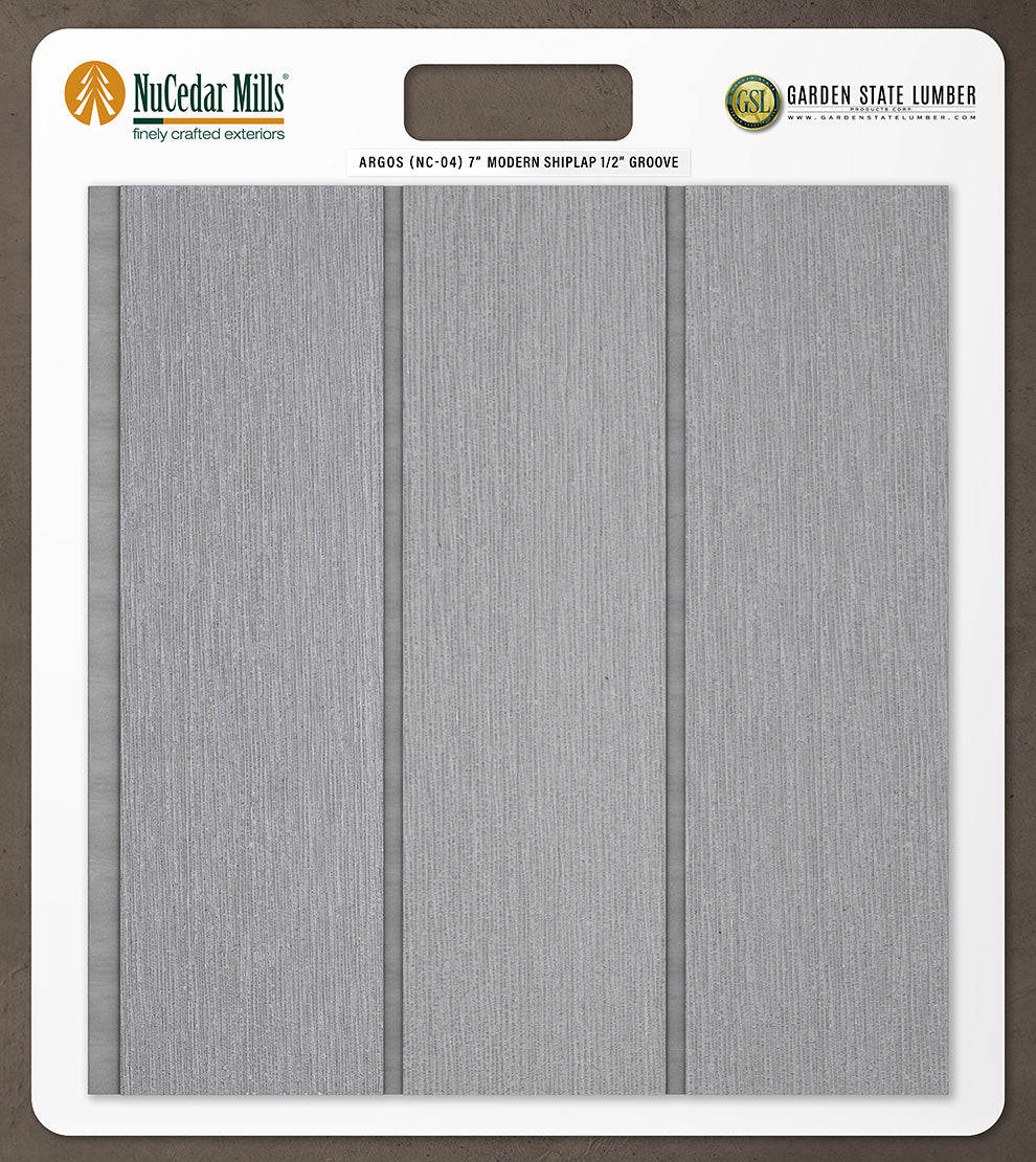 7″ RoughSawn T&G Modern Shiplap Strips - 2' x 2' Display