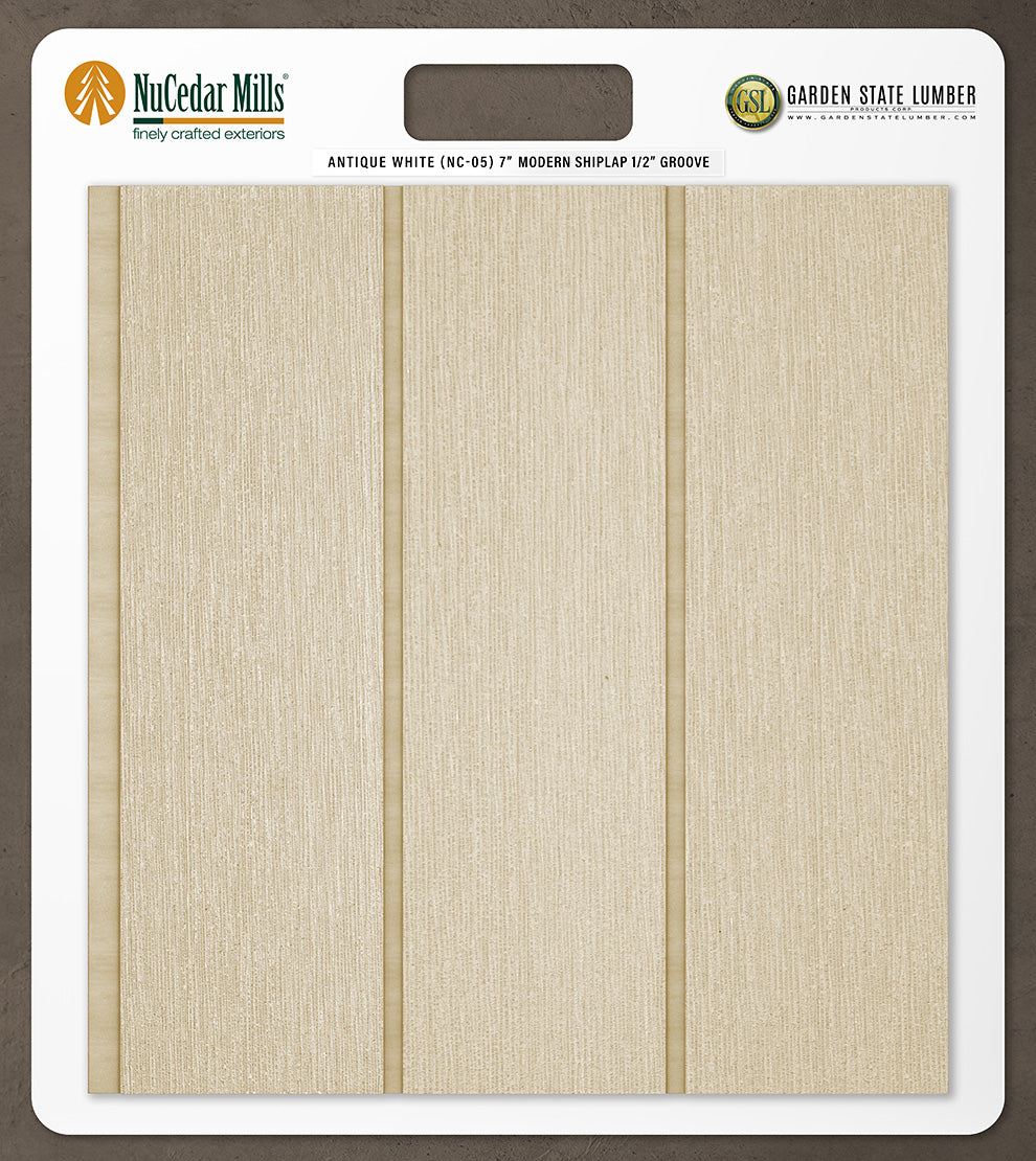 7″ RoughSawn T&G Modern Shiplap Strips - 2' x 2' Display