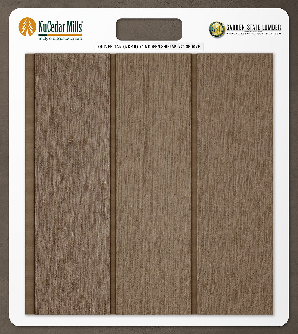 7″ RoughSawn T&G Modern Shiplap Strips - 2' x 2' Display
