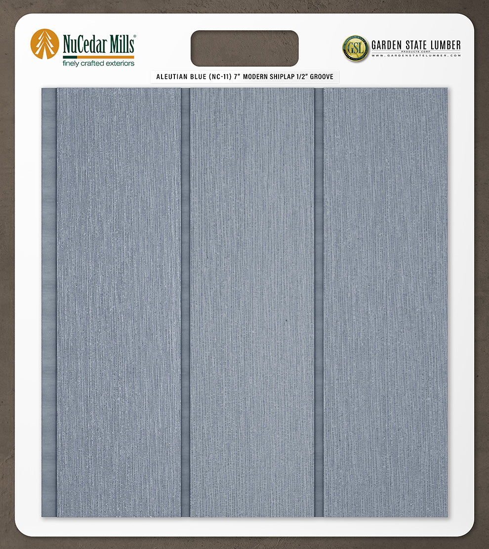 7″ RoughSawn T&G Modern Shiplap Strips - 2' x 2' Display