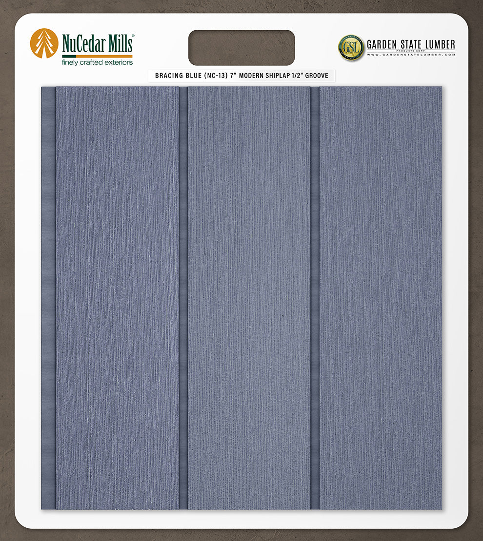7″ RoughSawn T&G Modern Shiplap Strips - 2' x 2' Display