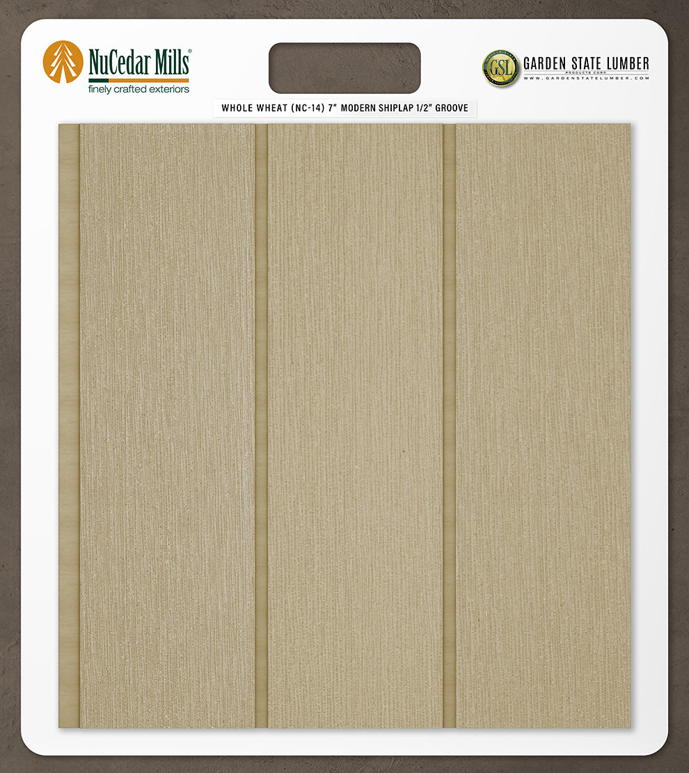 7″ RoughSawn T&G Modern Shiplap Strips - 2' x 2' Display