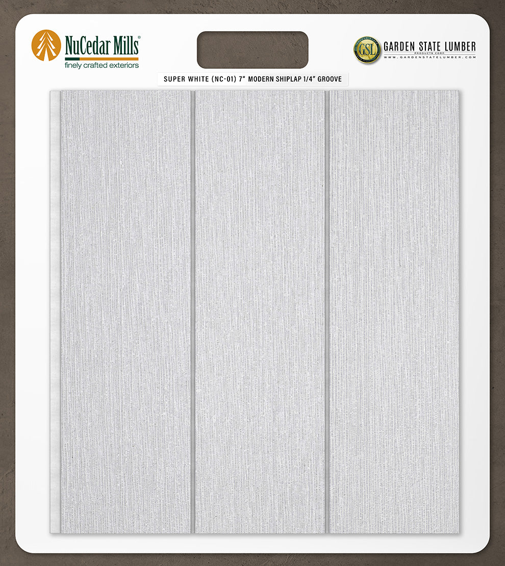 7″ RoughSawn T&G Modern Shiplap Strips - 2' x 2' Display
