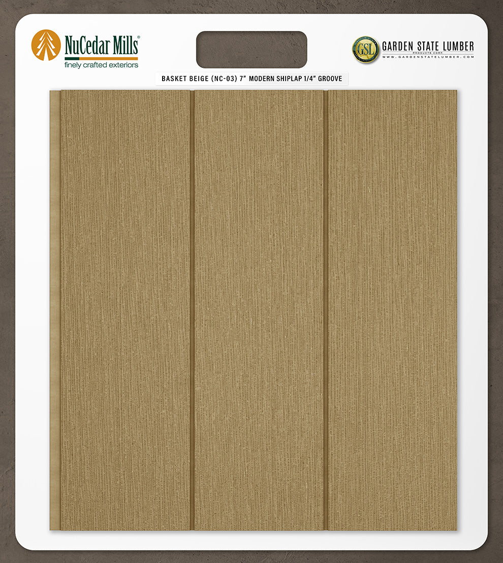 7″ RoughSawn T&G Modern Shiplap Strips - 2' x 2' Display