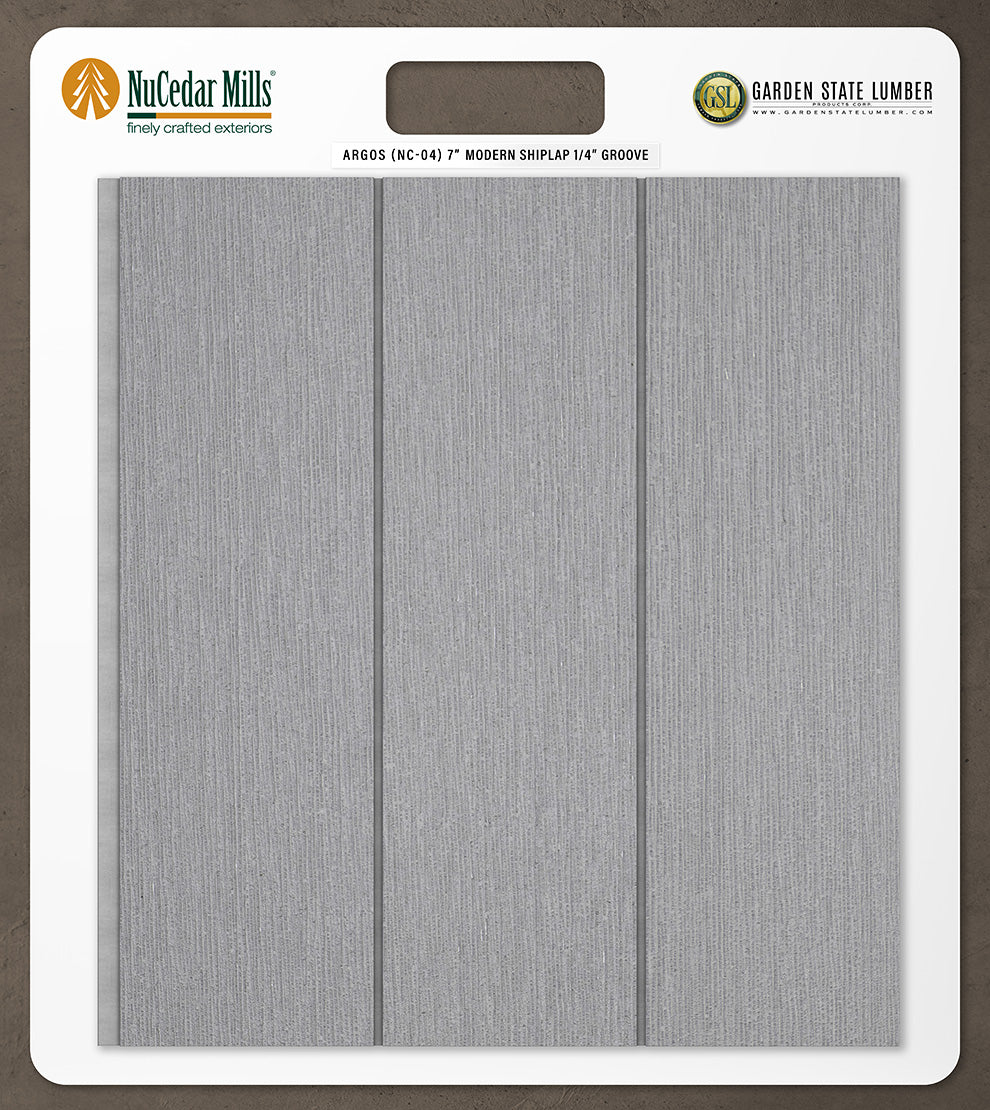 7″ RoughSawn T&G Modern Shiplap Strips - 2' x 2' Display