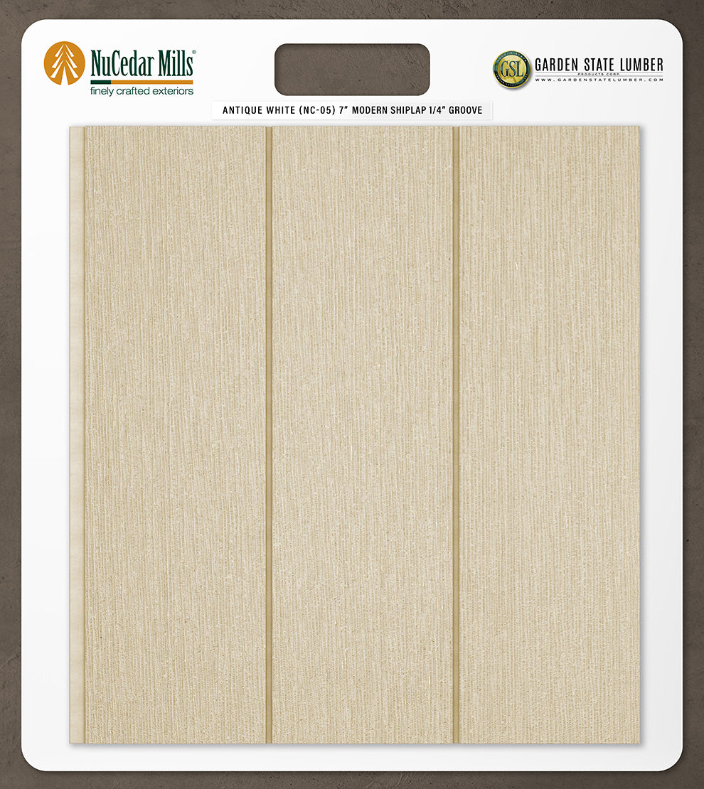 7″ RoughSawn T&G Modern Shiplap Strips - 2' x 2' Display