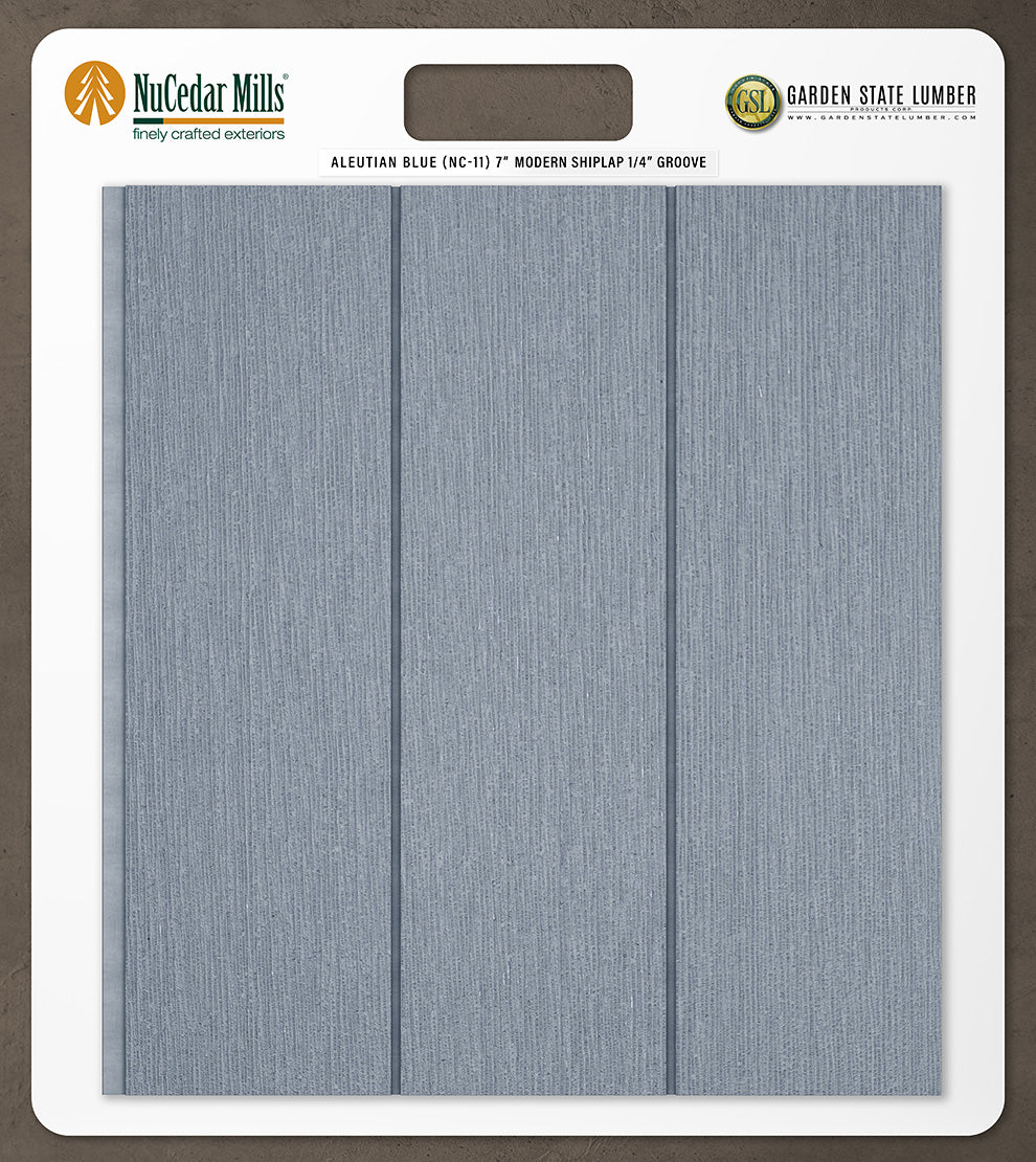 7″ RoughSawn T&G Modern Shiplap Strips - 2' x 2' Display