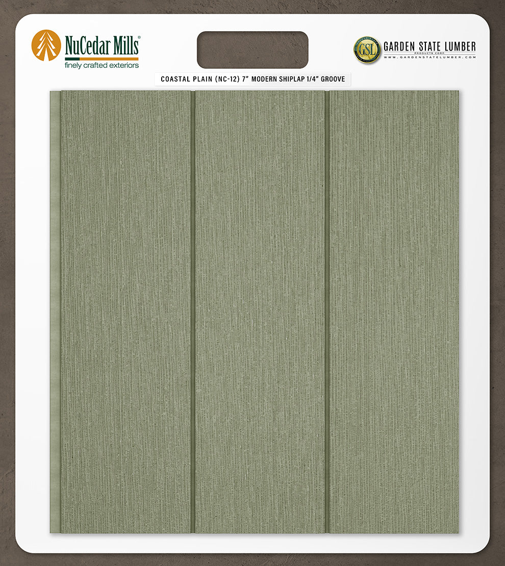 7″ RoughSawn T&G Modern Shiplap Strips - 2' x 2' Display