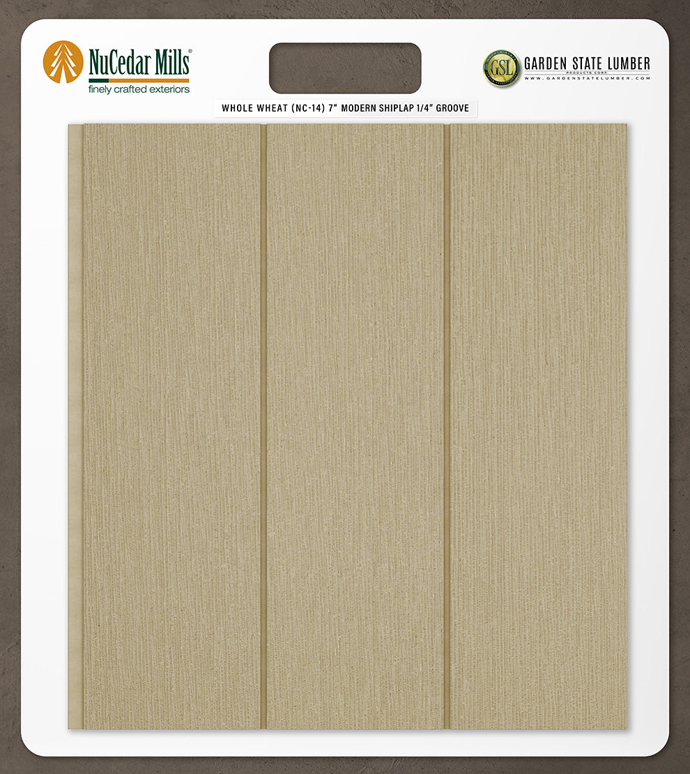 7″ RoughSawn T&G Modern Shiplap Strips - 2' x 2' Display