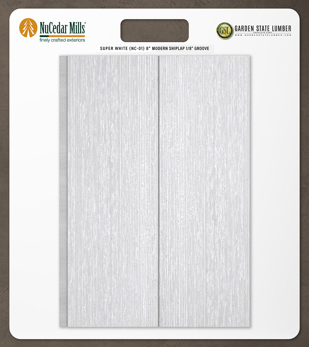 8″ RoughSawn T&G Modern Shiplap Strips - 2' x 2' Display