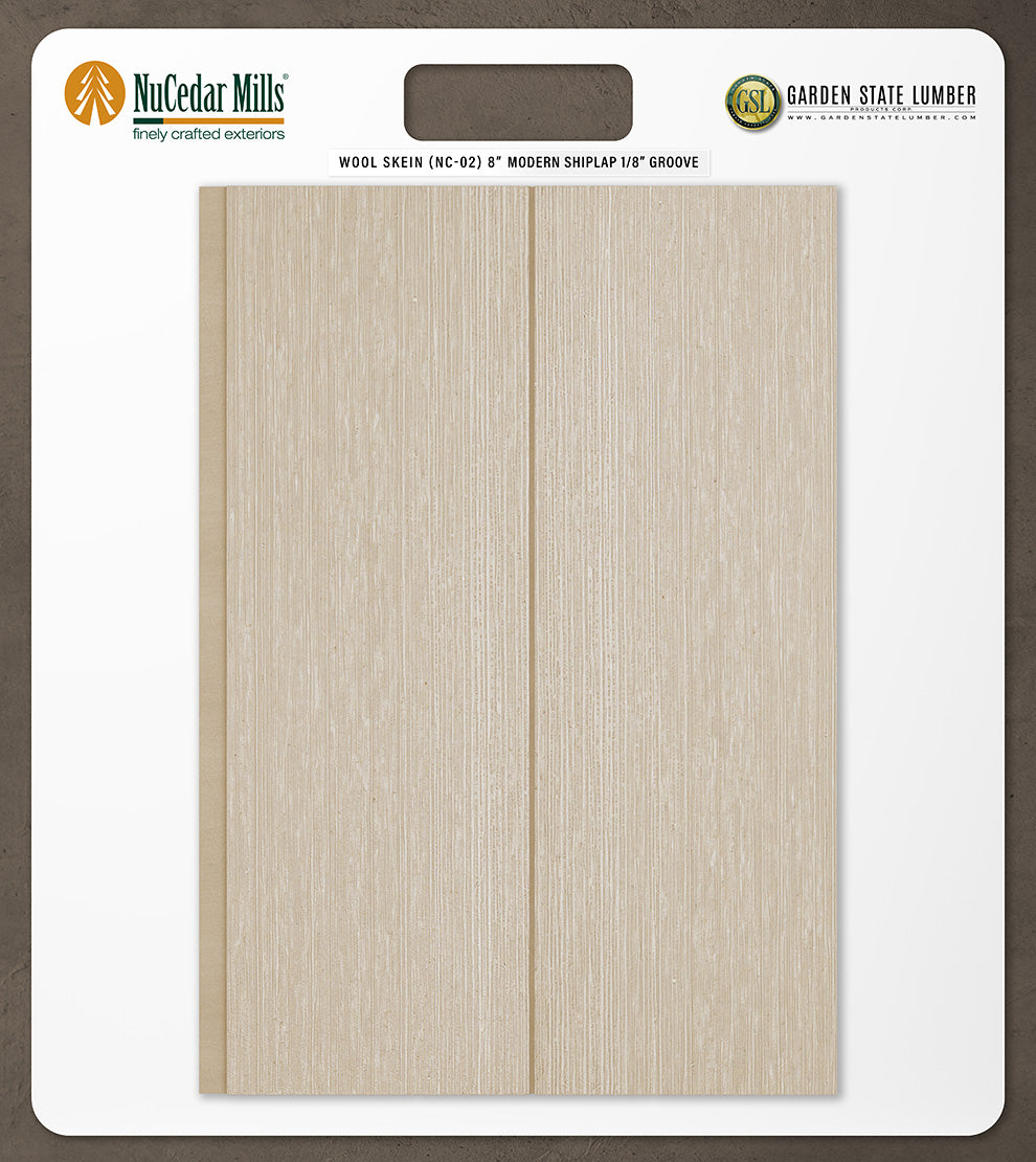 8″ RoughSawn T&G Modern Shiplap Strips - 2' x 2' Display