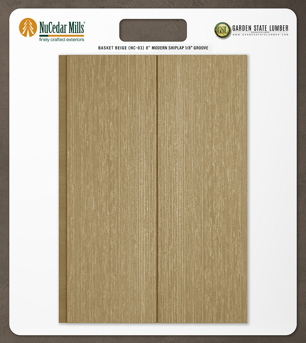 8″ RoughSawn T&G Modern Shiplap Strips - 2' x 2' Display