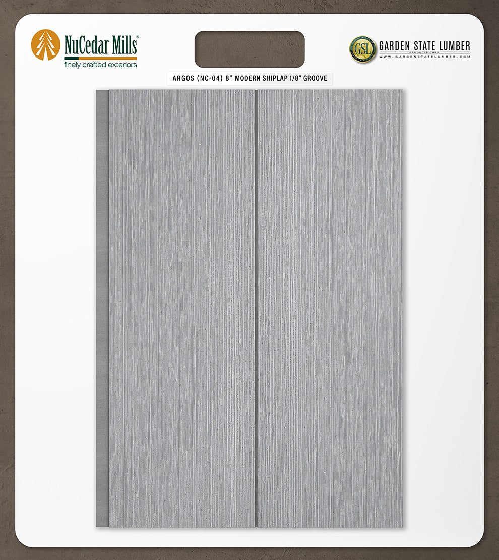 8″ RoughSawn T&G Modern Shiplap Strips - 2' x 2' Display