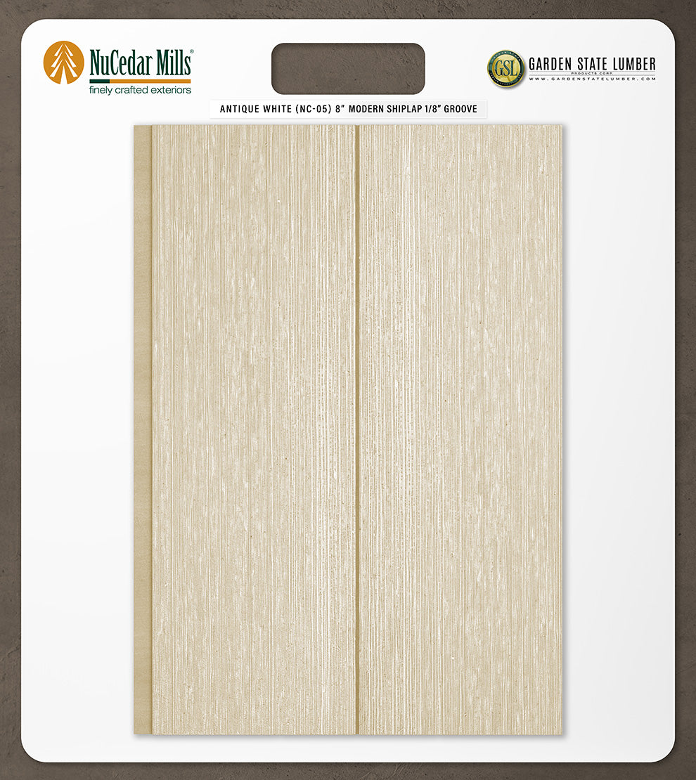 8″ RoughSawn T&G Modern Shiplap Strips - 2' x 2' Display