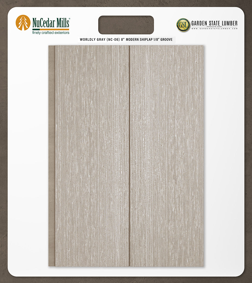 8″ RoughSawn T&G Modern Shiplap Strips - 2' x 2' Display