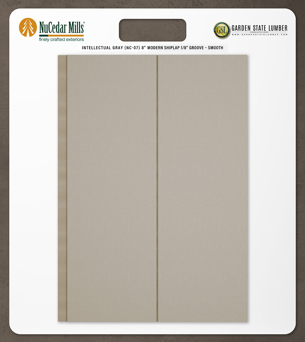 8″ Smooth T&G Modern Shiplap Strips - 2' x 2' Display