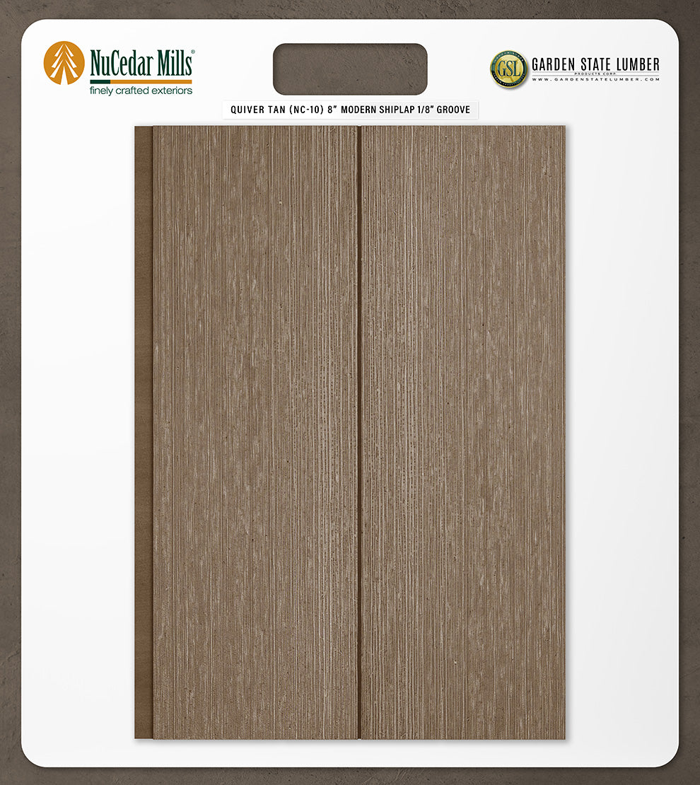 8″ RoughSawn T&G Modern Shiplap Strips - 2' x 2' Display