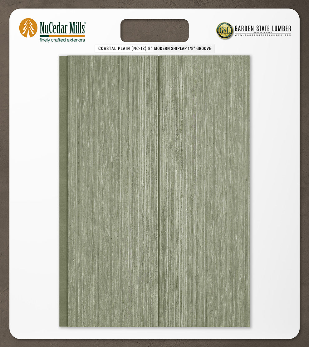 8″ RoughSawn T&G Modern Shiplap Strips - 2' x 2' Display