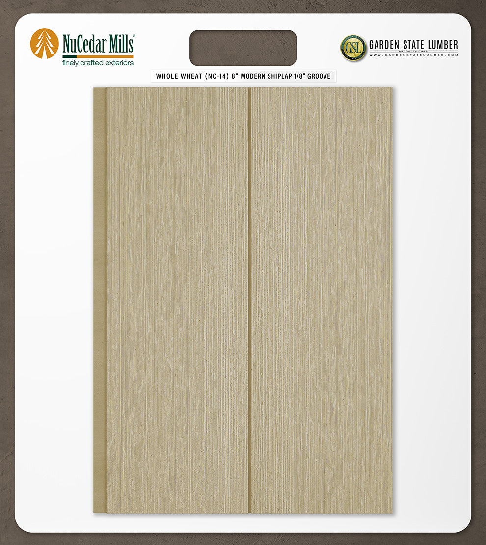 8″ RoughSawn T&G Modern Shiplap Strips - 2' x 2' Display