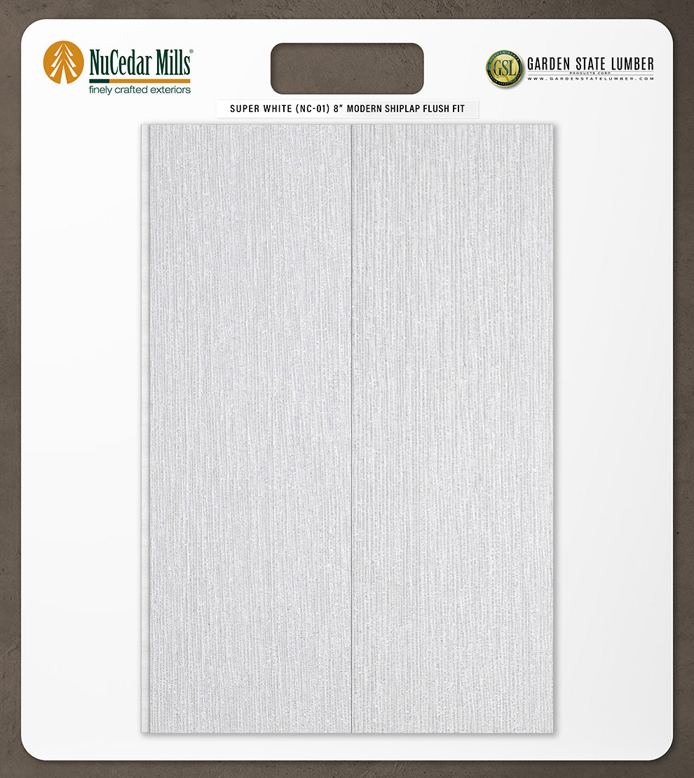 8″ RoughSawn T&G Modern Shiplap Strips - 2' x 2' Display